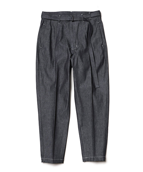 MR.OLIVE / 10oz ALL SEASON DEINIM / BELTED WIDE TAPERED PANTS