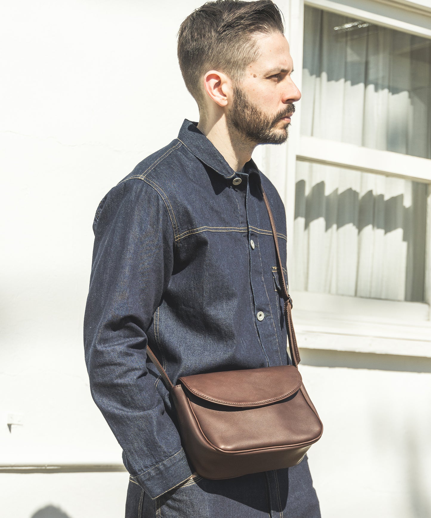 IMPERMA-LEATHER / NEAT SHOULDER BAG
