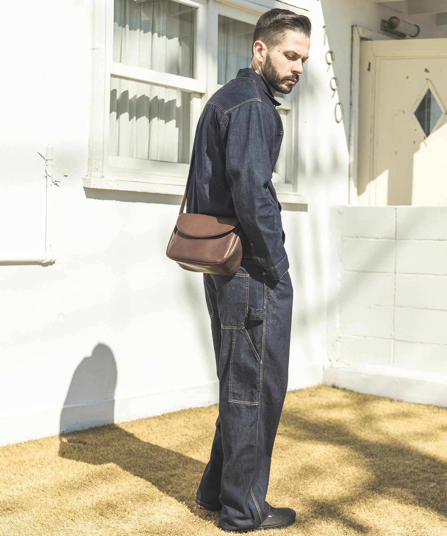 IMPERMA-LEATHER / NEAT SHOULDER BAG