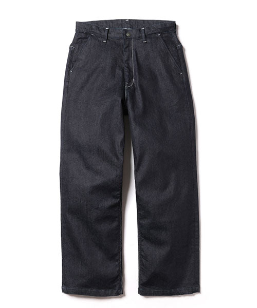 SUPER STRETCH DENIM / ONE WASH WIDE STRAIGHT PANTS