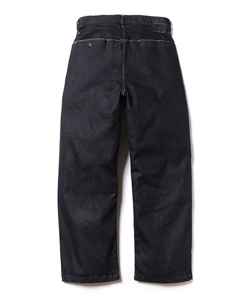SUPER STRETCH DENIM / ONE WASH WIDE STRAIGHT PANTS