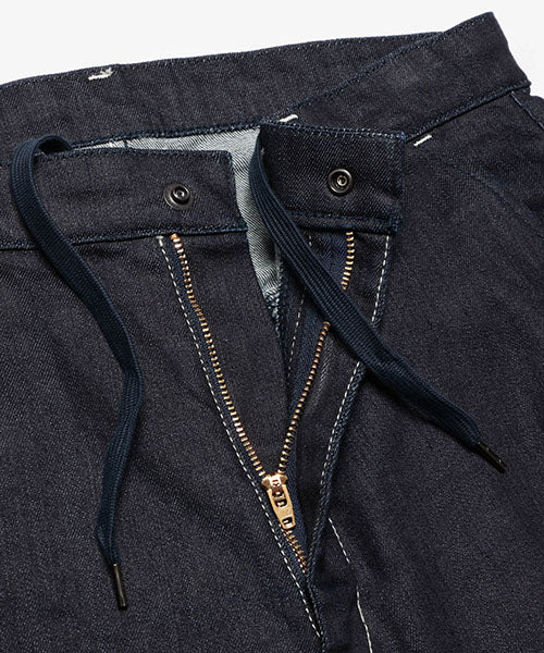 SUPER STRETCH DENIM / ONE WASH WIDE STRAIGHT PANTS