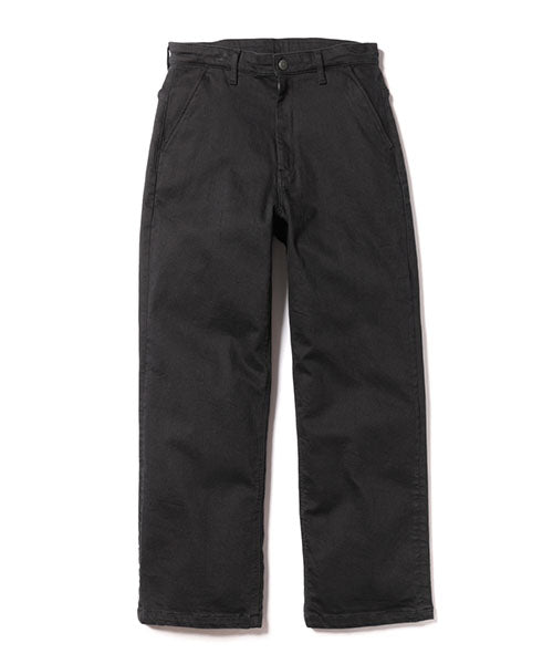 SUPER STRETCH DENIM / SILICON DYED WIDE STRAIGHT PANTS