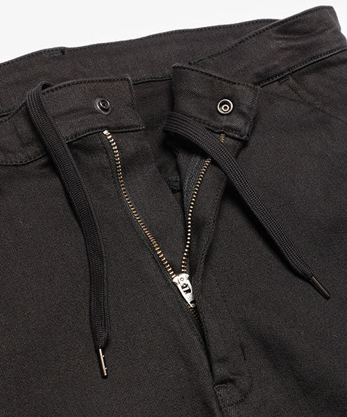 SUPER STRETCH DENIM / SILICON DYED WIDE STRAIGHT PANTS