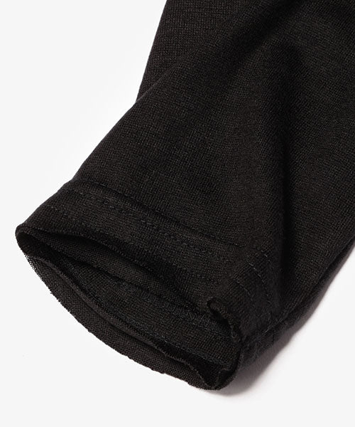 WASHABLE WOOLY COMBI BORDER / SLANT LAYERED SHIRT