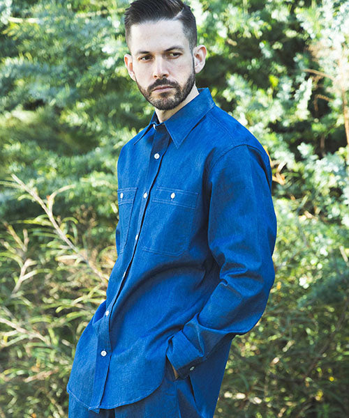 COOLMAX STRETCH DENIM / ONE WASH WORK SHIRT