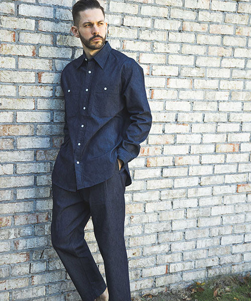 COOLMAX STRETCH DENIM / ONE WASH WORK SHIRT