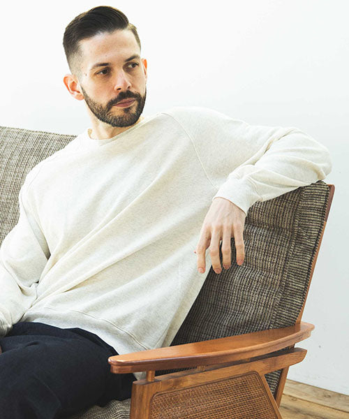SUPER LIGHT GAUZE URAKE / RAGLAN SLEEVE SWEAT SHIRT
