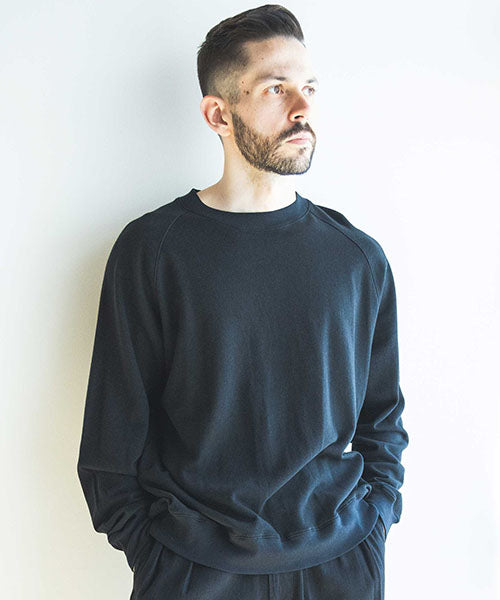 SUPER LIGHT GAUZE URAKE / RAGLAN SLEEVE SWEAT SHIRT