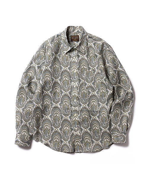 PAISLEY LINEN / REGULAR COLLAR SHIRT