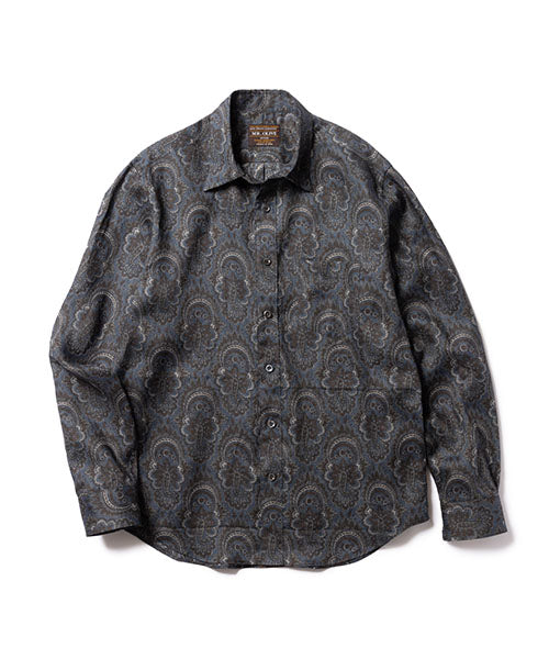 PAISLEY LINEN / REGULAR COLLAR SHIRT
