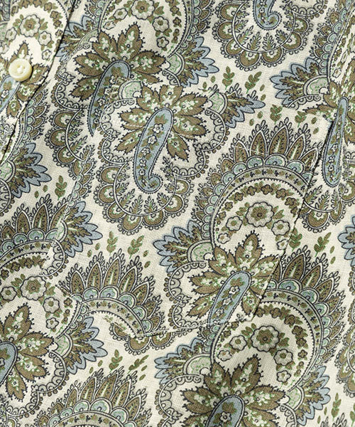 PAISLEY LINEN / REGULAR COLLAR SHIRT