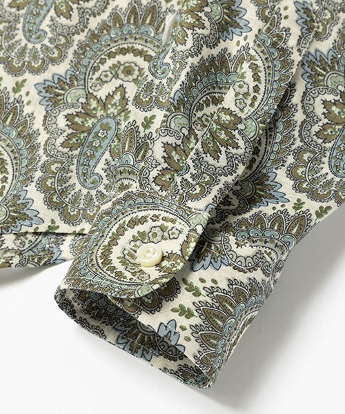 PAISLEY LINEN / REGULAR COLLAR SHIRT