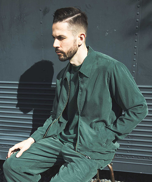 T/R POWDER CLOTH / ZIP UP SHIRT JACKET