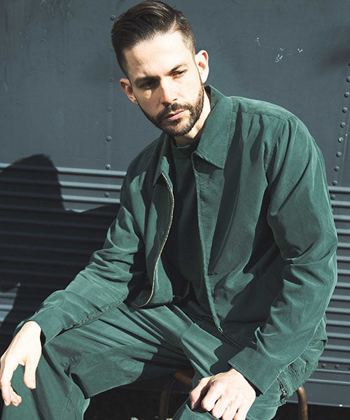 T/R POWDER CLOTH / ZIP UP SHIRT JACKET