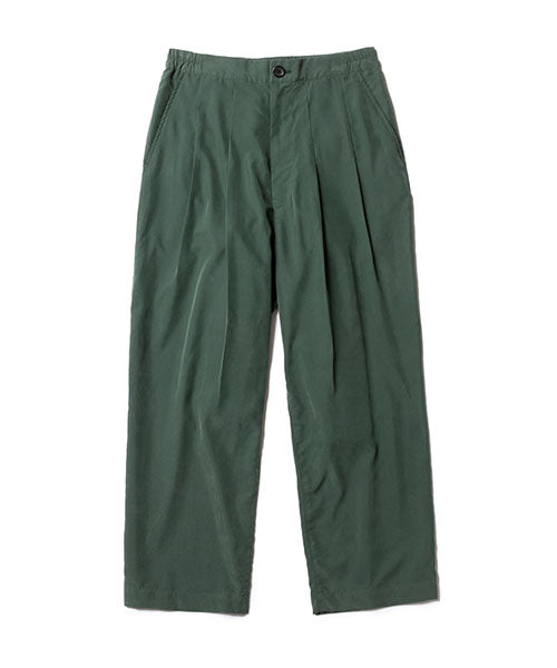T/R POWDER CLOTH / 2TACK WIDE EASY PANTS