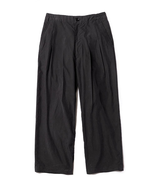 T/R POWDER CLOTH / 2TACK WIDE EASY PANTS