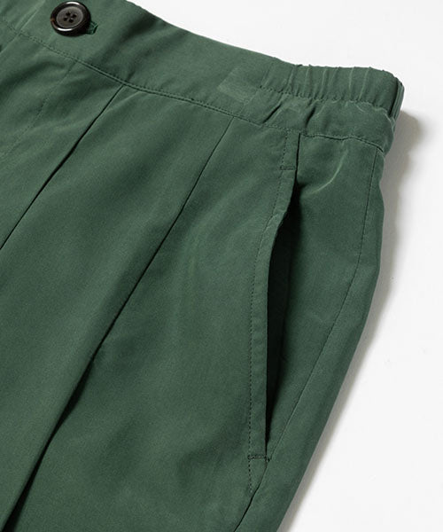 T/R POWDER CLOTH / 2TACK WIDE EASY PANTS