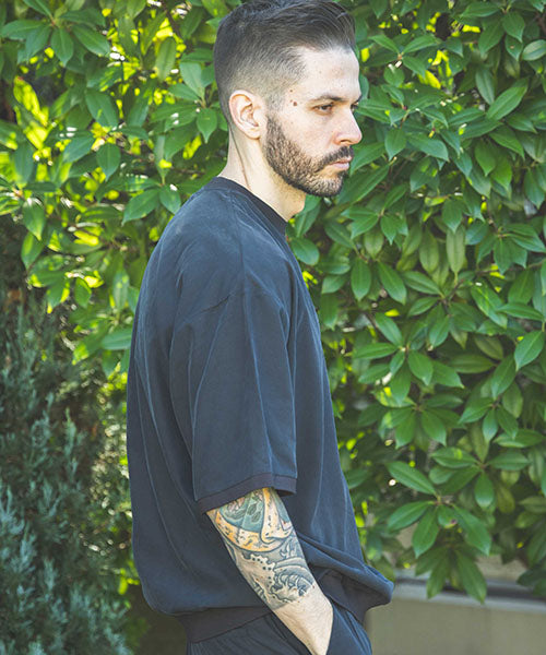 T/R POWDER CLOTH / CREW NECK T-SHIRT