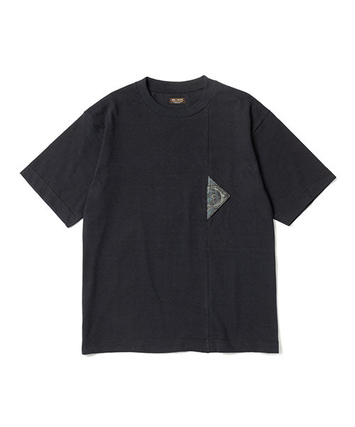 PAISLEY LINEN / CHEST POCKET T-SHIRT