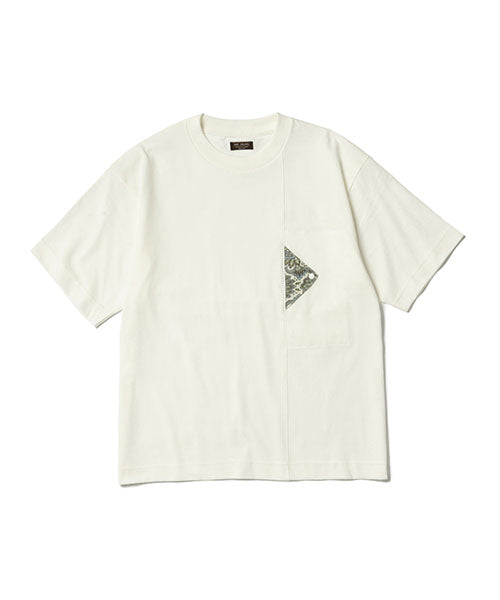 PAISLEY LINEN / CHEST POCKET T-SHIRT