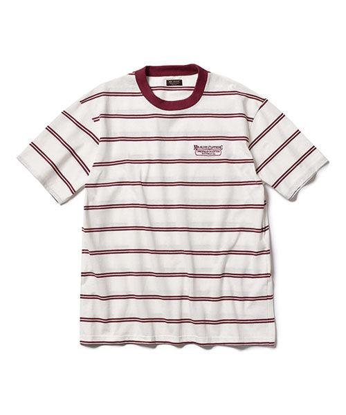 ORGANIC COTTON BORDER / EMBROIDERY T-SHIRT