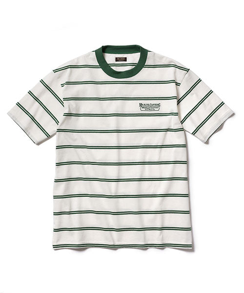 ORGANIC COTTON BORDER / EMBROIDERY T-SHIRT