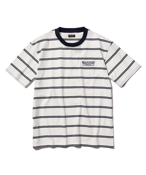 ORGANIC COTTON BORDER / EMBROIDERY T-SHIRT