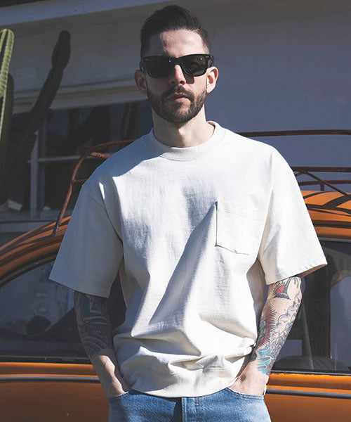 TEXLOOP COTTON / BACK GUSSET POCKET T-SHIRT
