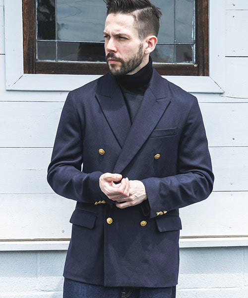 PREMIUM WOOL SAXONY / BOUBLE BREASTED BLAZER