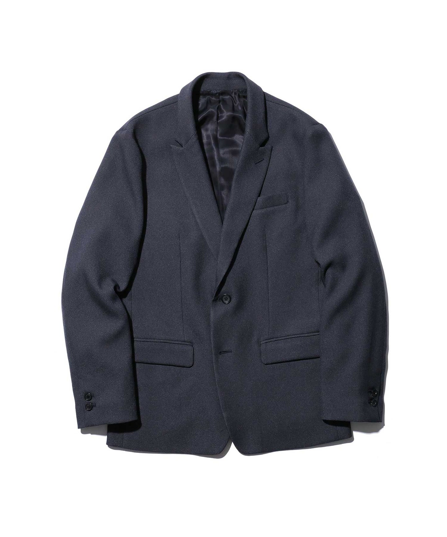 MR.OLIVE / RETRO POLYESTER TWILL / 2B SEMI PEAKED LAPEL JACKET