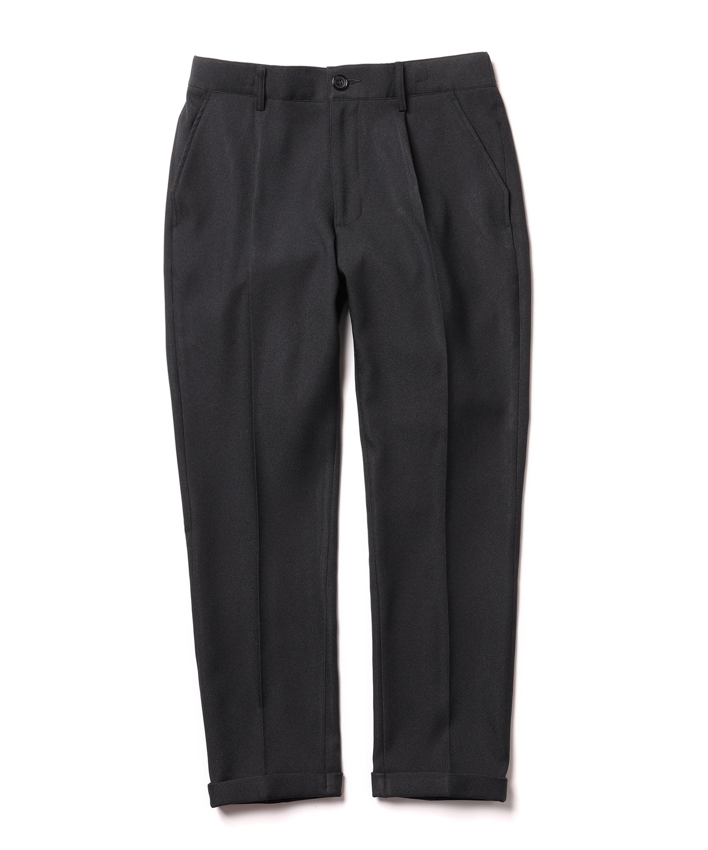 MR.OLIVE / RETORO POLYESTER TWILL / EASY ONE PLEATS STA-PREST TAPERED PANTS