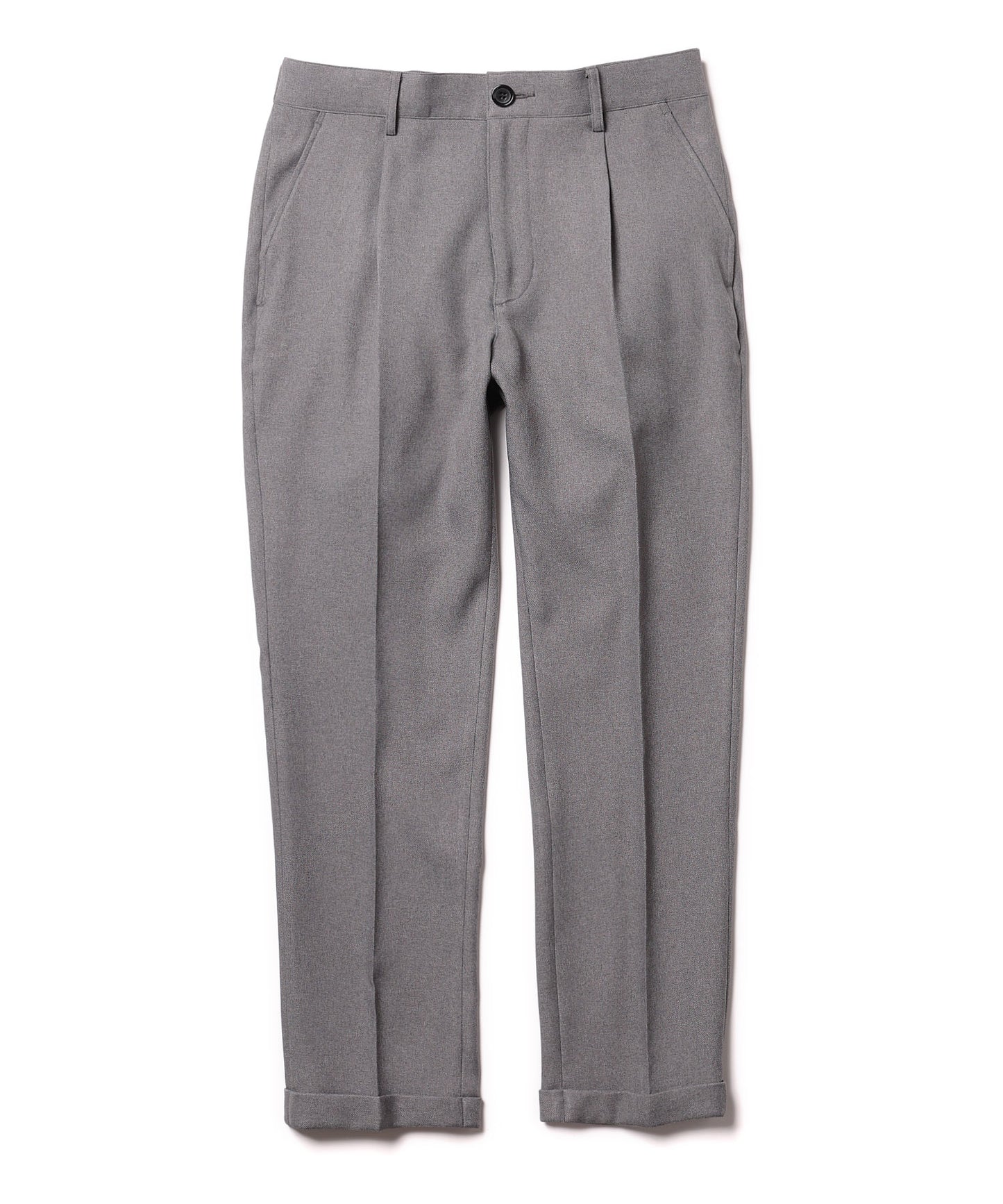 MR.OLIVE / RETORO POLYESTER TWILL / EASY ONE PLEATS STA-PREST TAPERED PANTS