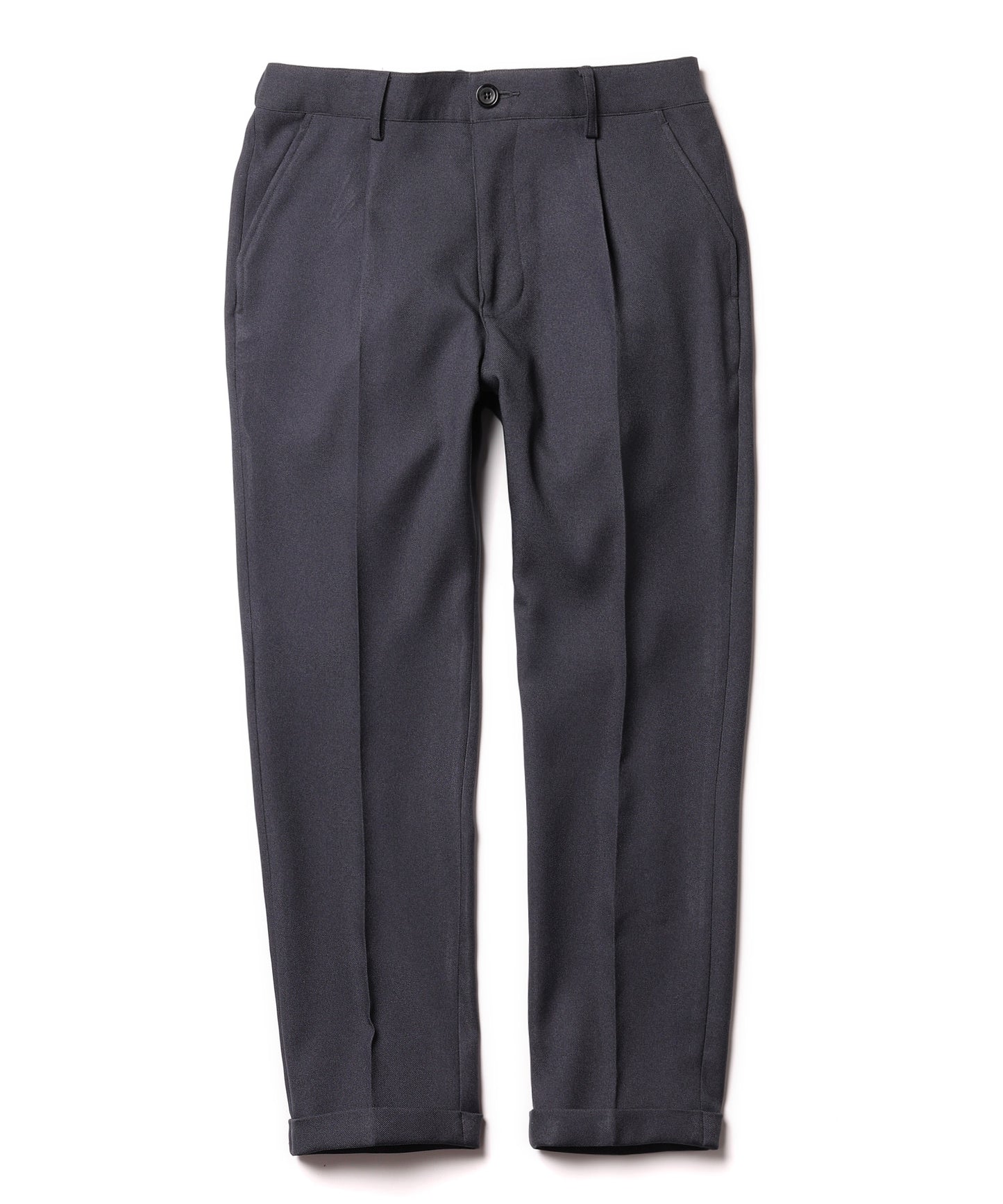 MR.OLIVE / RETORO POLYESTER TWILL / EASY ONE PLEATS STA-PREST TAPERED PANTS
