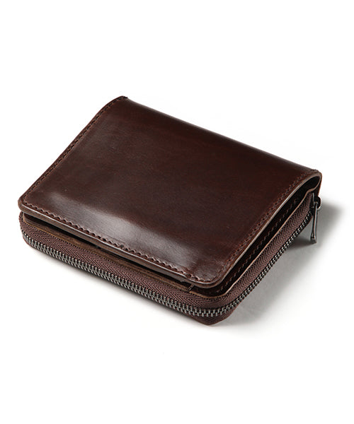 <PRE-ORDER> MR.OLIVE E.O.I / HORWEEN CHROMEXCEL LEATHER / COMPACT ZIP WALLET