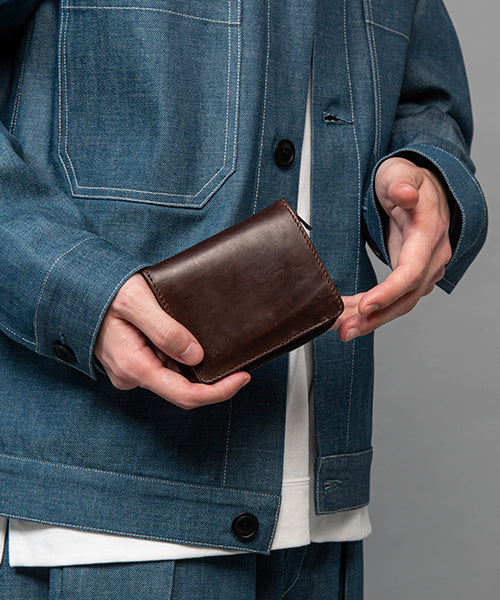 <PRE-ORDER> MR.OLIVE E.O.I / HORWEEN CHROMEXCEL LEATHER / COMPACT ZIP WALLET