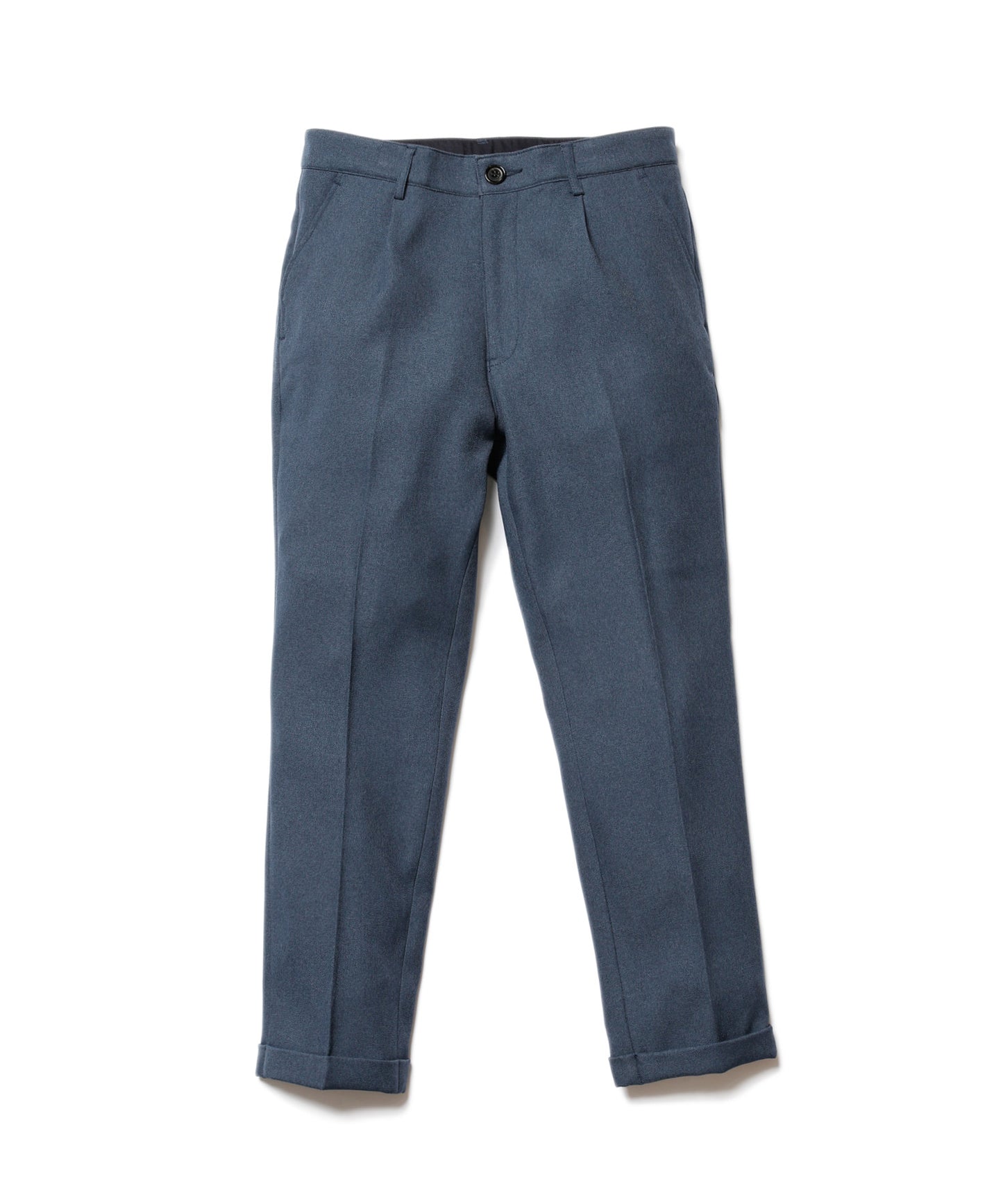 MR.OLIVE / RETRO POLYESTER TWILL / ONE PLEATS STA-PREST TAPERED PANTS
