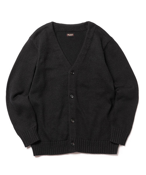 12G POLYESTER KNIT / PLAIN STITCHING CARDIGAN