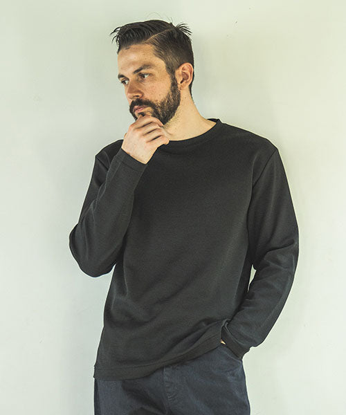 WOOL BLEND MILANO RIB / CREW NECK SHIRT