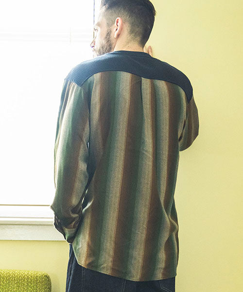 WAFFLE & MULTI STRIPE / HYBRID SHIRT