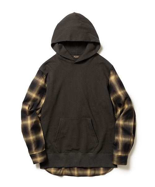 URAKE & OMBRE CHECK / HYBRID HOODY