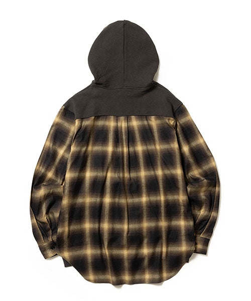 URAKE & OMBRE CHECK / HYBRID HOODY