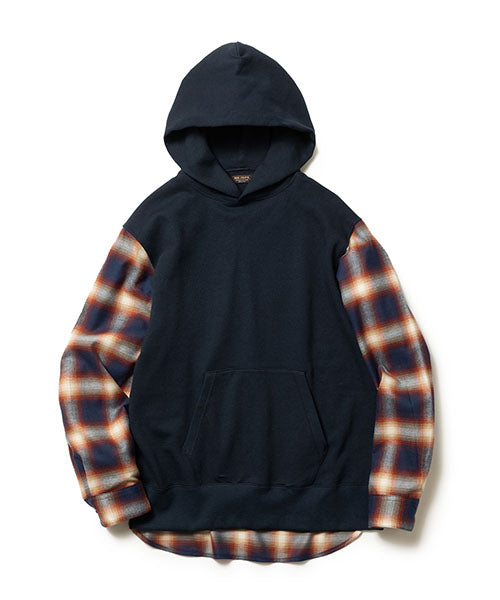 URAKE & OMBRE CHECK / HYBRID HOODY