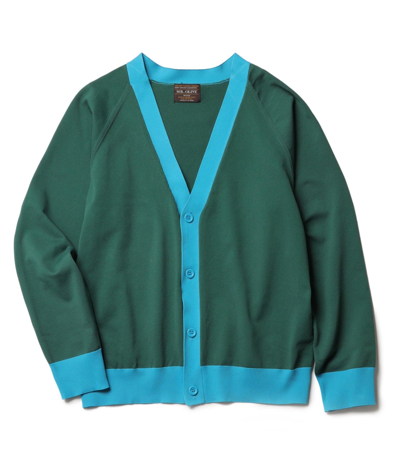 MR.OLIVE / 12 GAUGE POLYESTER KNIT / STANDARD CARDIGAN